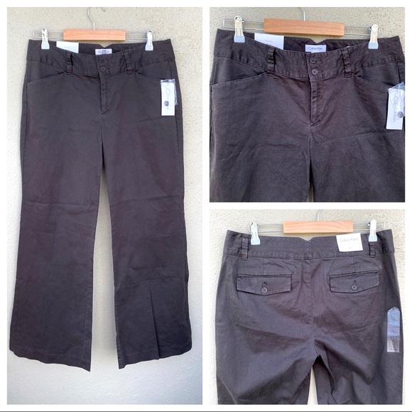 NWT Calvin Klein “The Riley” High Rise Waist Flare Leg Dress Jeans Slacks Pants - Picture 12 of 16